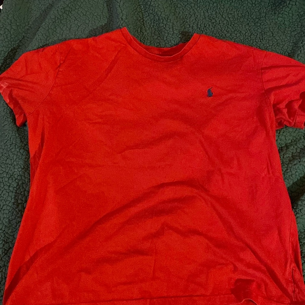 Med/ polo red T-shirt